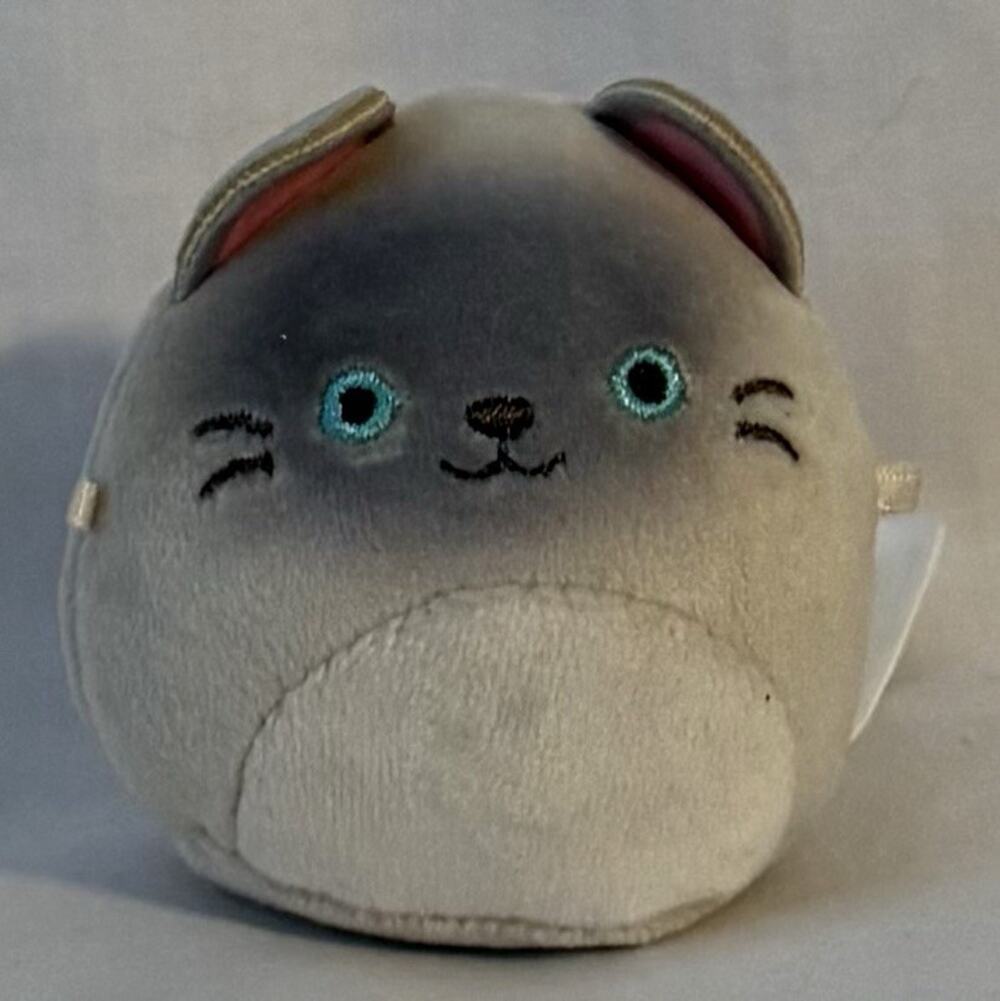 Micromallows Squishmallow 2.5” Felton the Siamese Cat Adorable Mini Plush Kitty